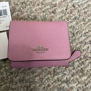 Coach mini wallet pink